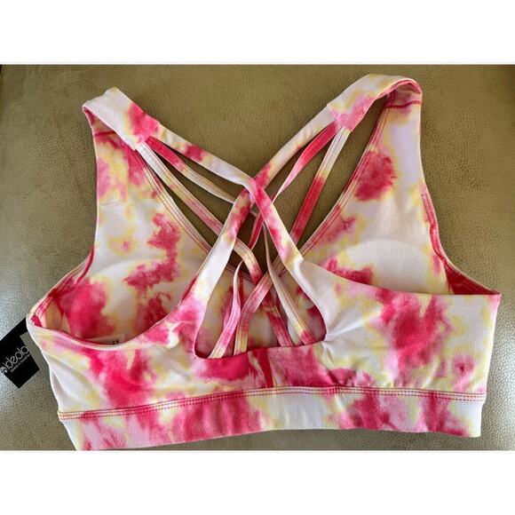 Ideology Tie Dye Sports Bra Women's Small Pink - Picture 5 of 7